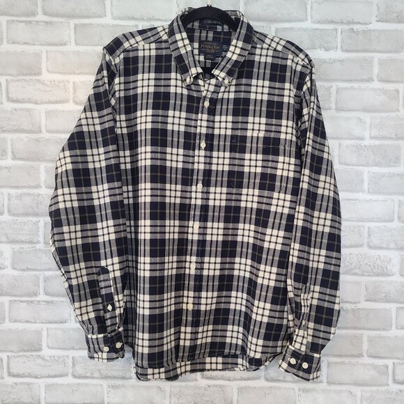 Pendleton Evergreen Button Down Virgin Wool Shirt Mens Tartan Plaid Fitted XL - Picture 1 of 9